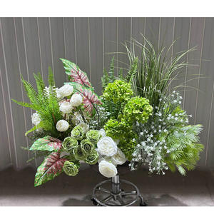 Flores artificiales de seda blanca Rosa de tallo largo para fiesta de boda, hogar, oficina y Navidad, escuela, decoraciones de Año Nuevo chino - Product Image 2