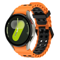 Neues Design Ocean Two Tone Silikon Armband Armband für Samsung Galaxy Watch 7 6 5 4 43mm 47mm (WB1080T)