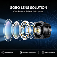Logo Kustom Gobo Kaca/Film Logam untuk Proyektor Iklan LED Tahan Air Tahan Suhu Tinggi