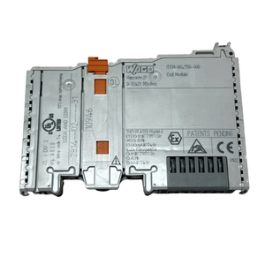 New Original PLC Module 750-600 RS485 DIN Rail 64x12 mm <b>Light</b> Gray Bus End Module Modular I/O System - Product Image 1