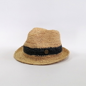 Handmade unisex rơm Fedora Hat với Ribbon in giá rẻ Panama <span class=keywords><strong>Raffia</strong></span> Crochet cho hàng ngày thường sử dụng ngoài trời mùa hè biểu tượng tùy chỉnh - Product Image 2