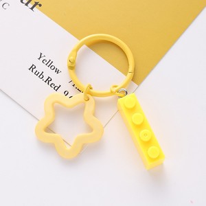 Portachiavi stella a cinque punte, ciondolo anello portachiavi colorato e fresco, accessorio per zainetto Instagram, ciondolo blocco di costruzione - Product Image 6