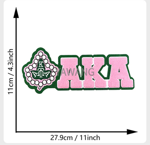 En Stock hecho a mano <span class=keywords><strong>1906</strong></span> 1922 3D Iron-On parches grandes para la hermandad universitaria fieltro Chenille bordado para AKA parches para sombreros - Product Image 6