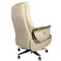 Chaises de bureau de direction de luxe contemporaines, ergonomiques, modernes, en cuir véritable, pour le patron