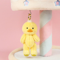 Adorable porte-clés en peluche articulé, pendentif renard, éléphant, pingouin en peluche, breloque pour sac à dos et sac à main