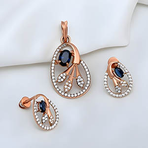 ดีไซน์พิเศษพร้อมเพชร CVD ระดับพรีเมี่ยมเหมาะสำหรับโอกาสขายส่งชุดจี้เพชรธรรมชาติ18K ทองคำขาว - Product Image 1