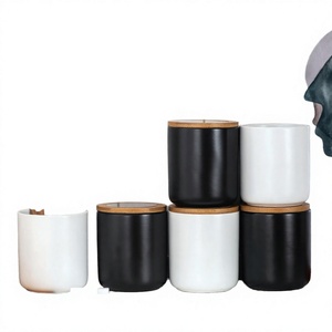 New Bohemian Ceramic Spice <b>Storage</b> Jar with Bamboo Lid 800ml Capacity Party Ready Custom Logo <b>Kitchen</b> Canister - Product Image 2