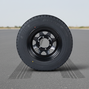 Pneus radiaux 185R14C et ensemble de roues de remorque de 14 pouces, 5 goujons, jantes en acier neuves pour remorque - Product Image 6