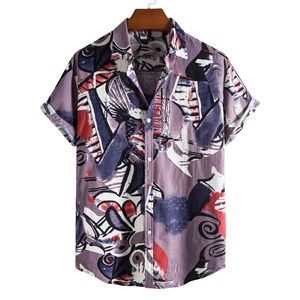 Chemise hawaïenne de plage personnalisée, ample, impression 3D, pour hommes, impression numérique, personnalisable, nouvelle collection 2020 - Product Image 4