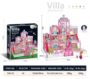 NUEVO Juego de Villa de Princesa de 4 Pisos, <span class=keywords><strong>Casa</strong></span> de <span class=keywords><strong>Muñecas</strong></span> de Juguete para Niños, Muebles de <span class=keywords><strong>Casa</strong></span> de <span class=keywords><strong>Muñecas</strong></span>, <span class=keywords><strong>Casa</strong></span> de Juego para Niños - Product Image 3