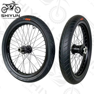 Ensemble de roues Sur-Ron Light Bee |   Kit de pneus et jantes noirs pour moto de cross supermotard 17 x 1,60 pouces et 17 x 2,15 pouces - Product Image 1