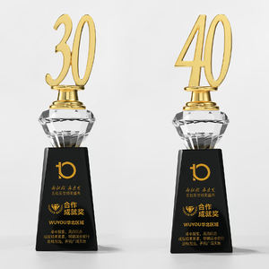 Trophée en cristal anniversaire commémoratif 5, 10, 15, 20 ans réunion annuelle <span class=keywords><strong>des</strong></span> employés exceptionnels <span class=keywords><strong>chambre</strong></span> <span class=keywords><strong>Commerce</strong></span> société cadeau - Product Image 5