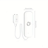 Capteur de niveau d'immersion d'eau intelligent WiFi Tuya pour cuisine et salle de bain avec détection de fuite et alarme de débordement