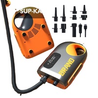 Pompe à air SUP 18000mAh, gonflage haute pression 20PSI avec lumière LED à arrêt automatique, fonction de dégonflage pour planches à pagaie, bateaux, tente