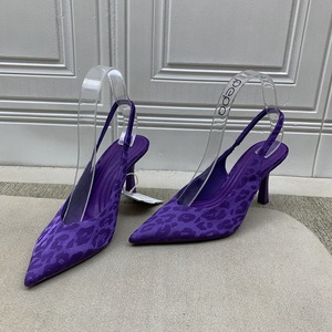 รองเท้าส้นสูงหัวแหลมลายเสือดาว ดีไซน์ใหม่ คุณภาพสูง สำหรับผู้หญิง ปี 2023 - Product Image 5