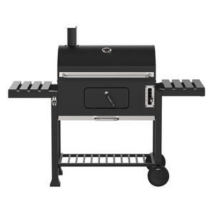Extended American Style BBQ Grill With Adjustable Charcoal Pan And Grill Rack For Outdoor Parties - Product Image 3