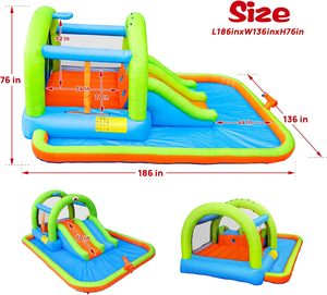 Château gonflable personnalisé OEM pour parc aquatique extérieur, toboggan gonflable, château de saut gonflable pour enfants - Product Image 6