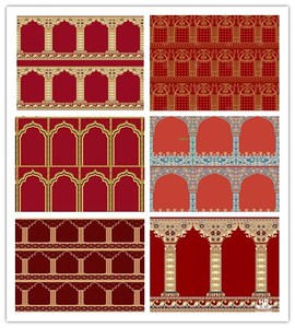 Thảm hồi giáo và tường để tường sang trọng nhà thờ hồi giáo Thảm cầu nguyện - Product Image 5