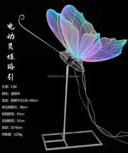 Новое поступление, свадебные украшения, светодиодная лампа-бабочка RGB, разноцветные движущиеся бабочки, автоматические бабочки с движущимися крыльями - Product Image 6