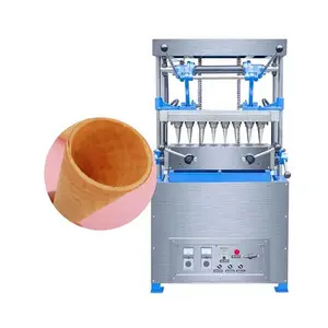Popular Factory Wholesale Price Full Automatic Ice Cream Cone Making Machine Rolled Sugar Cone Making Machine