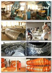 ลวดหนามเหล็กกล้าแรงดึงสูงชุบสังกะสีแบบขด BTO22 CBT60 CBT-65 สำหรับรั้วป้องกัน - Product Image 4