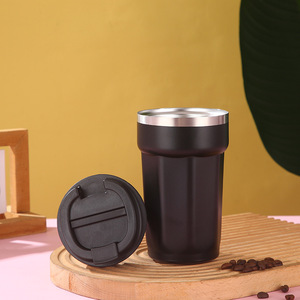 Insulated Stainless Steel <b>Coffee</b> Thermos 500ml Vacuum <b>Flask</b> 12-24 Hours Insulation Portable Travel Mug for Office Gift Outdoor - Product Image 4