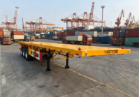 Semi-remorque à plateau en acier, vente en gros d'usine, longueur personnalisée, plateau élargi, transport d'équipements lourds, haute capacité