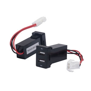 ABILKEEN 4.2A двойная USB-розетка Самая продаваемая продукция удлинитель 12 В 24 В двойное автомобильное зарядное устройство с цифровым вольтметром - Product Image 2