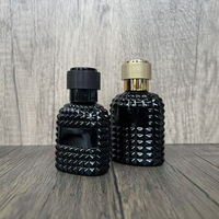 30ml 50ml Ananasförmige Schwarze Glas-Parfümflasche/Nachfüllflasche/Sprühflasche/Pumpflasche Leer