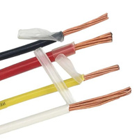 Thhn cabo trançado de fio 10 12 14 awg, cabo condutor de cobre elétrico pvc isolado revestimento de nylon