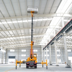 Jmc diesel cao Arial làm việc nền tảng 27m xô xe tải <span class=keywords><strong>6</strong></span> Wheeler 4x2 Nâng Nền tảng thang nâng xe tải - Product Image 6