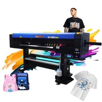 Production de masse 120cm DTF I3200 tête T-Shirt imprimante traceur nouvelle condition grand Format tissu Machine d'impression DTF imprimante