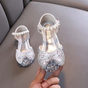 Chaussures plates en cuir décontractées pour filles avec semelle souple, chaussures de style princesse pour enfants - Product Image 4