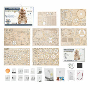 Robotime <span class=keywords><strong>Rokr</strong></span> Stem Toys Jouets éducatifs ST001 DIY <span class=keywords><strong>Mécanique</strong></span> Orrery Modèle Jouets 3D Puzzles <span class=keywords><strong>en</strong></span> <span class=keywords><strong>bois</strong></span> pour adultes - Product Image 4