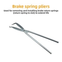 Kit d'outils de maintenance et de démontage/assembly du système de freinage automobile en acier au carbone, 8 pièces, pour étriers de frein et freins à tambour, boîte rouge