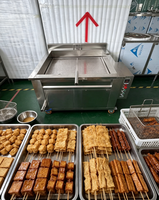 Peralatan Penggorengan Tofu Puff 150L Listrik Stainless Steel Kontrol Suhu Otomatis Lini Penggorengan Industri Pabrik Tahu