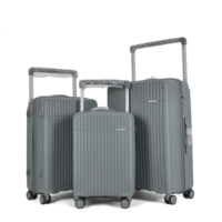 Baigou Vente en gros de valises de voyage de luxe à 4 roues antivol en PP, ensembles de bagages à roulettes larges, valises 20-24-28