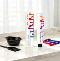 Crème colorante permanente pour cheveux sans PPD, faible teneur en ammoniaque, sans décoloration, couvrance totale des cheveux gris, marque privée personnalisée, vente en gros