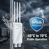 Punto de Acceso Inalámbrico Industrial CF-EW87 WiFi 7 BE3600 para Exteriores, Alta Potencia 3600Mbps, IP66 Impermeable, 3 Antenas, AP Inalámbrico M2M