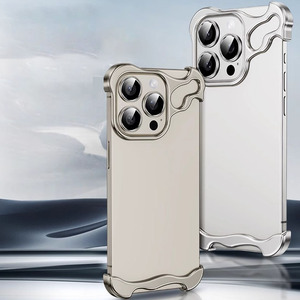 Boîte d'emballage en alliage d'aluminium pour <span class=keywords><strong>iPhone</strong></span> 16 15 <span class=keywords><strong>Pro</strong></span> <span class=keywords><strong>Max</strong></span> <span class=keywords><strong>14</strong></span> 13 Bumper <span class=keywords><strong>Protection</strong></span> Cover Mobile Phone Cases - Product Image 4