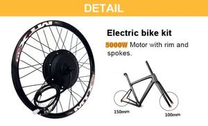 <span class=keywords><strong>Kit</strong></span> de conversion électrique pour VTT 5000W, accessoires pour vélos électriques pour des performances accélérées - Product Image 4