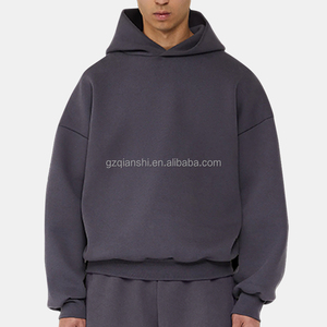 เสื้อฮู้ดดี้ทรงบ็อกซี่แบบครอป ตัดเย็บพิเศษ หนัก 500 กรัม ผ้าฟลีซ 100% คอตตอน ทรงโอเวอร์ไซส์ คุณภาพสูง จากผู้ผลิตเสื้อฮู้ดดี้ - Product Image 3