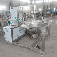Neue Hochwertige Automatische Kippbare Planetarische Kochpfanne Wok-Maschine aus 304 Edelstahl mit Hoher Produktivität