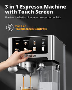 Máy pha cà phê Espresso kiểu Ý cao cấp - Máy pha cà phê thương mại & gia đình để bàn - Product Image 3