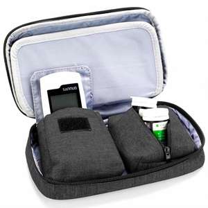 Estuche Organizador de Viaje para Suministros de Insulina y <span class=keywords><strong>Glucómetro</strong></span> para Diabéticos, Personalizado, Económico, Ecológico, 100% Poliéster - Product Image 3