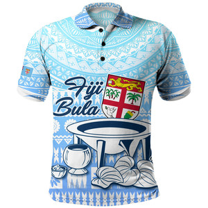 Vendita Diretta di Polo a Maniche Corte Personalizzate Fiji per Uomo, Produzione all'Ingrosso dalla Cina, T-shirt Casual con Bandiera Fijiana e Motivo Tribale <span class=keywords><strong>Bula</strong></span> per Golf - Product Image 5