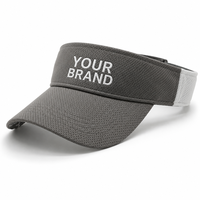Visera Deportiva Personalizada, Transpirable, de Malla, de Secado Rápido, con Cierre Ajustable de Gancho y Bucle, para Correr, Golf, Tenis, Protección UV, Unisex