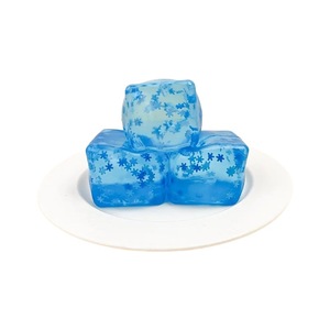 Super Solid Squeeze Sensory Toy Unisexe 3 + Years Kids Stress Relief Couleurs Assorties Blue Ice Cubes Maltose - Product Image 4