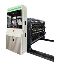 Ligne de production de carton ondulé 3 plis avec impression flexographique, découpe, pliage et collage