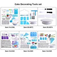 Kit Complet d'Outils de Décoration de Gâteaux 137/110/84 pièces avec Support Rotatif, Douilles de Pâtisserie et Spatule